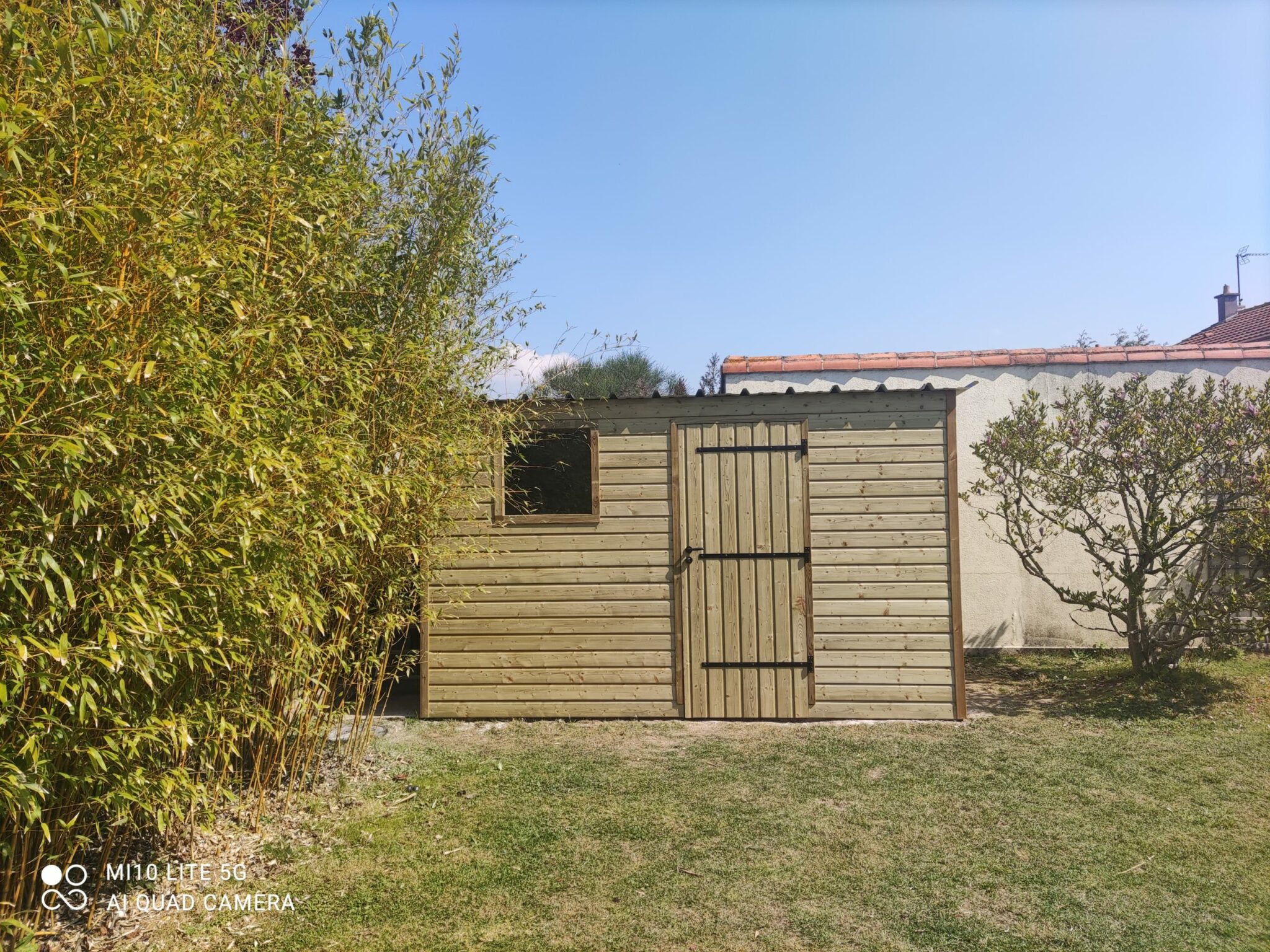 Abris de jardin couverture bac acier